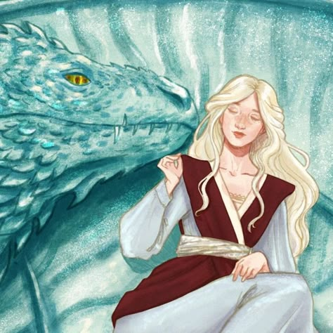 Rhaena Targaryen and her she-dragon, Dreamfyre. Rhaena Targaryen, Breathing Fire, Fire And Blood, Targaryen Art, Asoiaf Art, Targaryen Aesthetic, Gra O Tron, Game Of Thrones Art, Dragon Games