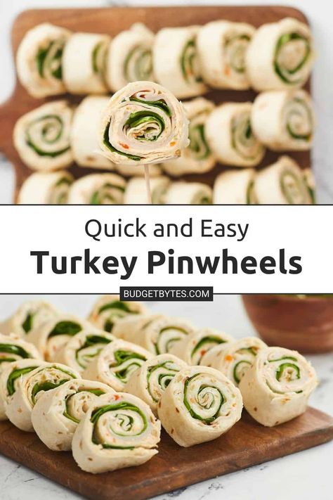 Turkey Rolls Ups, Roll Up Pinwheel Sandwiches, Sandwich Wraps For Parties, Simple Party Sandwiches, Turkey And Cheese Pinwheels Roll Ups, Small Turkey Sandwiches For Party, Pinwheel Lunch Ideas Healthy, Turkey Wrap Pinwheels, Roll Ups Tortilla Pinwheels Turkey