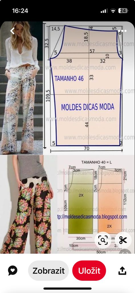 Projek Menjahit, Trouser Pattern, Sewing Pants, Sewing Clothes Women, Sew Ins, Trendy Sewing, Pants Sewing Pattern, Diy Sewing Clothes, Drafting Patterns