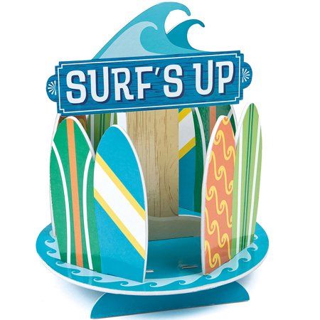 Beach Bday, Surf Birthday Party, Surf Birthday, Pool Party Favors, Surf Party, Birthday Centerpiece, Luau Theme Party, Luau Theme, Surf Shack