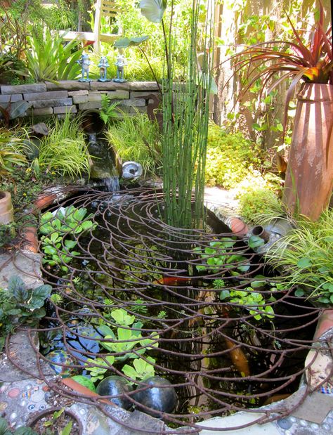 Simple Gardens, Pond Covers, Pond Construction, Pond Ideas, Pond Water Features, Pond Fountains, Pond Landscaping, Backyard Landscape, Pond Design