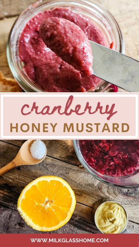 The Easiest Cranberry Honey Mustard Recipe Ever Honey Mustard Recipe, Cranberry Honey, Cranberry Mustard, Dijon Mustard Sauce, Honey Mustard Recipes, Seafood Feast, Canned Cranberry Sauce, Paleo Gluten Free Recipes, Leftover Cranberry Sauce