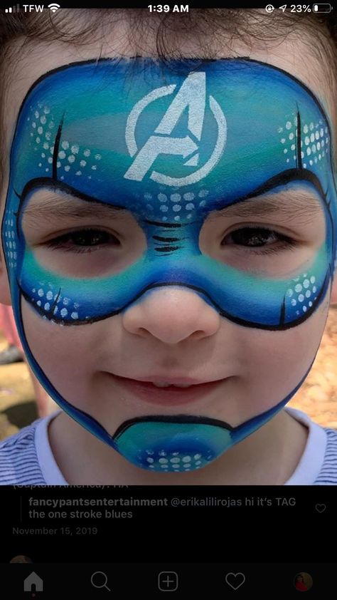 Super Hero Face Paint, Hulk Face Paint, Captain America Face Paint, Superhero Face Painting, Face Paint Party, Captin America, Glow Garden, Paint Face, Face Paints