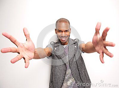 Smiling man with arms outstretched and hands open Man Arms Up Reference, Hands Open Reference, Arms Holding Something Reference, Hand Leaning On Table Reference, Hand Out Stretched, Open Arm Pose Reference, Hands Held Out, Open Arms Drawing Reference, Arms Reaching Out