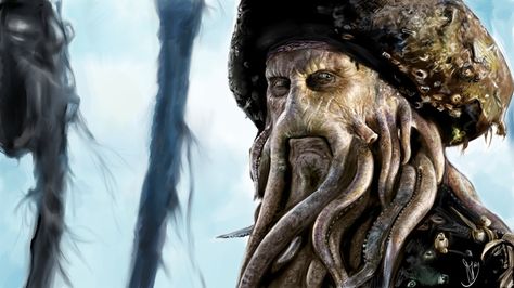 Davy Jones Art, Davy Jones And Calypso, Davy Jones Pirates, Davey Jones, Bill Nighy, On Stranger Tides, Pirates Life, Stars Align, Captain Jack Sparrow