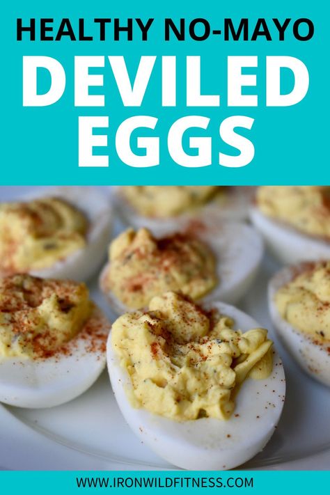 Deviled Eggs With Yogurt, Deviled Eggs With Greek Yogurt, Deviled Eggs Healthy, Low Calorie Deviled Eggs, Healthy Deviled Eggs Recipe Greek Yogurt, Easter Deviled Eggs Recipe, Healthy Deviled Eggs Recipe, Greek Yogurt Deviled Eggs, Recipe With Greek Yogurt