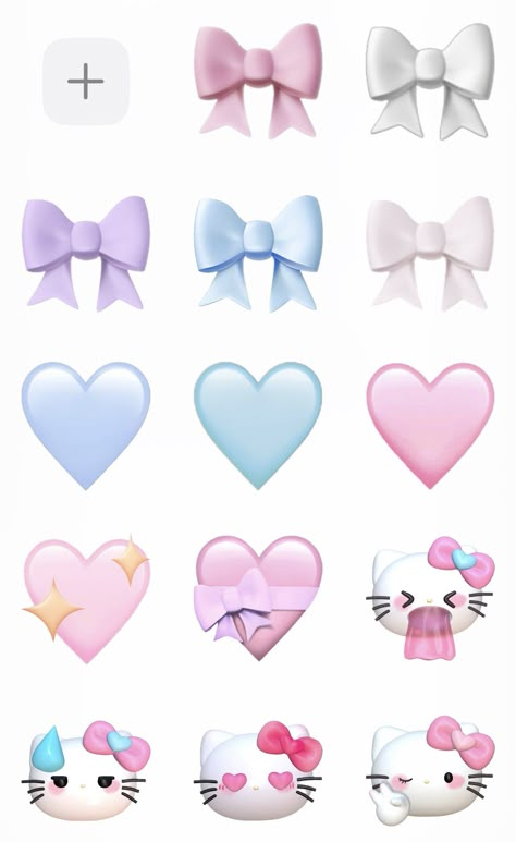 Coquette Emojis Png, Aesthetic Iphone Stickers, Sticker Emoji Cute, Coquette Stickers Png, Cute Emojis For Stickers, Cute Emoji Png, Cute Emoji Stickers, Cute Ios Emoji, Imessage Icon