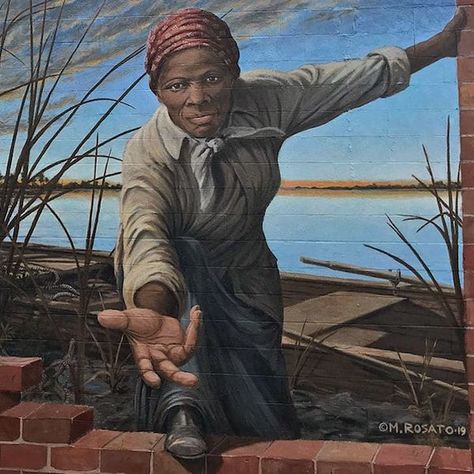 Interview: Powerful 3D Mural of Harriet Tubman Reaching Out a Helping Hand Maryland Day Trips, Harriet Tubman Underground Railroad, Yellena James, Artsy Projects, Underground Railroad, Harriet Tubman, Animal Coloring Books, Abstract Landscape Painting, Pretty Stuff