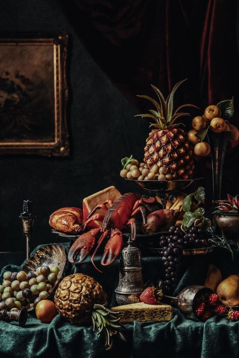 Feast Painting, Still Life Inspiration, Fruit Still Life Photography, Historical Food, Dutch Still Life, Still Life Paintings, Fake Fruit, Pinterest Contest, Food Painting