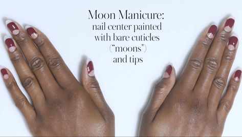 Moon Manicure 1920s, 1920s Nails Authentic, 1920 Nails, 1920s Nails, Nails Manicures, Half Moon Manicure, Half Moon Nails, Moon Manicure, Mystery Dinner