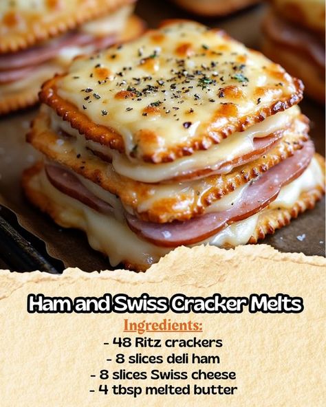 Crowd Pleaser Appetizers, Daily Yum, Ritz Cracker Recipes, Ham And Swiss, Easy Finger Food, Ham And Cheese Sandwich, Deli Ham, Best Appetizer, Appetizers Easy Finger Food