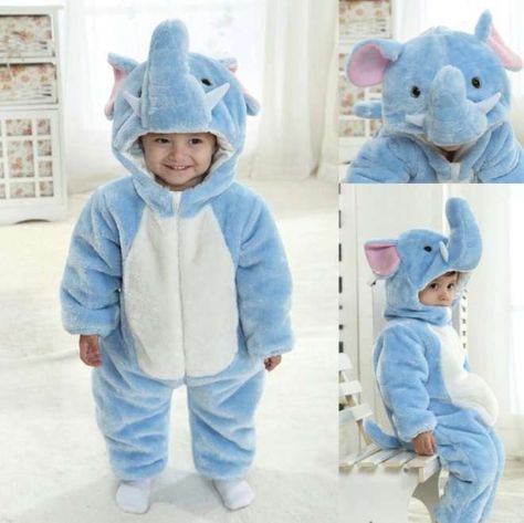 Toddler Onesies Pajama Theme For Party, Presents For Children, Tooth Costume, Elephant Onesie, Animal Halloween Costumes, Onesie Costumes, Disney Princess Drawings, Blue Elephant