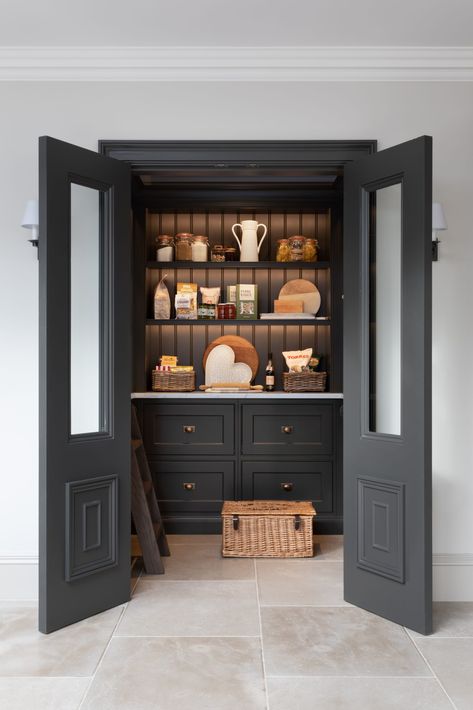 Humphrey Munson, Open Pantry, Larder Cupboard, Pantry Room, Kitchen Pantry Design, Home Luxury, Cabinetry Design, Pantry Door, Pantry Design