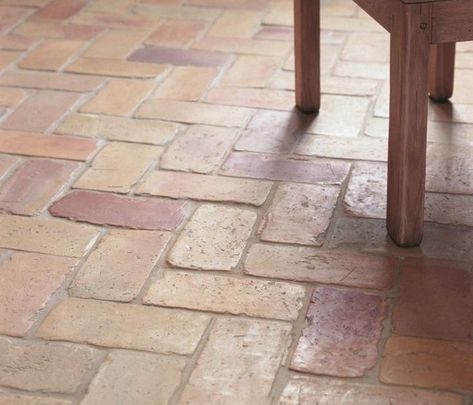 Types Of Floor Tiles, Terracotta Tile Floor, Terracotta Flooring, Terracotta Floor Tiles, Clinker Brick, Beautiful Tile Floor, Brick Floor, Terracotta Floor, Fired Earth