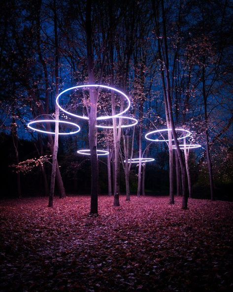 Light Art Installation, Deco Luminaire, Light Installation, Land Art, Landscape Lighting, Design Case, Outdoor Design, Decoration Design, Garden Lighting