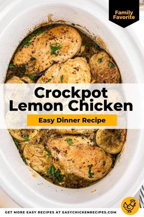 Healthy Lemon Recipes Dinner, Lemon Chicken Recipe Crockpot, Chicken Recipes Crockpot Healthy, Lemon Garlic Crockpot Chicken, Lemon Main Dish Recipes, Lemon Chicken Crockpot Recipes, Heart Healthy Chicken Crockpot Recipes, Honey Lemon Chicken Crockpot, Lemon Chicken In Crockpot