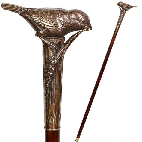 New Character Design, Fashionable Canes, Sparrow Bird, Cane Handles, Bird Skull, Animal Head, Nickel Plating, Walking Cane, Walking Canes