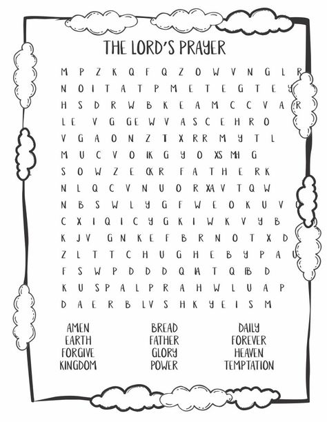 Prayer Worksheets For Kids, Religious Activities For Kids, Lords Prayer Activities For Kids, The Lord’s Prayer Free Printable, Lord's Prayer Activities For Kids, The Lord's Prayer Crafts For Kids, The Lords Prayer For Kids Craft, Lord's Prayer For Kids, The Lords Prayer Activities