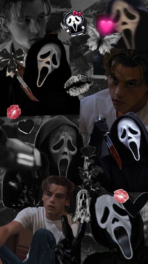 scream Halloween Phone Screen, Stu Matcher, Wallpaper Scream, App Icon Pictures, Billy Scream, Ghostface Wallpaper Aesthetic, Billy Loomis Hot, Ghostface Wallpaper, Stu And Billy