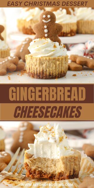 Gf Cheesecake Bites, Christmas Cheesecake Mini, Gingerbread Cheesecake Cups, Gingerbread Mini Cheesecakes, Gingerbread No Bake Cheesecake, Mini Gingerbread Cheesecakes, Mini Cheesecake Pan Recipes, Gingerbread Cheesecake Bites, Gingerbread Cheesecake Bars