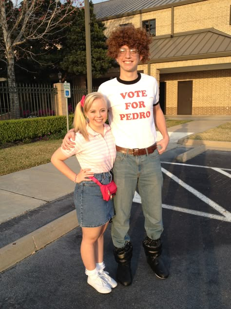 Napoleon Dynamite and Deb! #diy #costume #couplecostume #couple #fun #movie Napoleon Dynamite And Deb, Couplecostume Halloween, Napoleon Dynamite Deb, Napoleon Dynamite Costume, Napoleon Costume, Sibling Halloween Costumes, Creative Cosplay, Sibling Costume, Mens Day