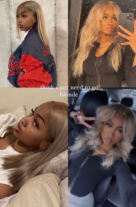 Deep Wave Short Hair, Synethic Wig, Monochromatic Hair Black Women, Ash Blonde Natural Hair, Blonde Dyed Hair Black Women, Black Women Colored Hair, Black Girls Hair Color Ideas, Ash Blonde Hair On Black Women, Dusty Blonde Hair On Black Women