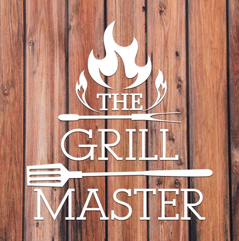 Grill Sayings, Grill Master Sign, Bbq Restaurant Design, Grilling Art, Patio Farmhouse, Grill Sign, Bbq Signs, Teacher Signs, Bbq Apron