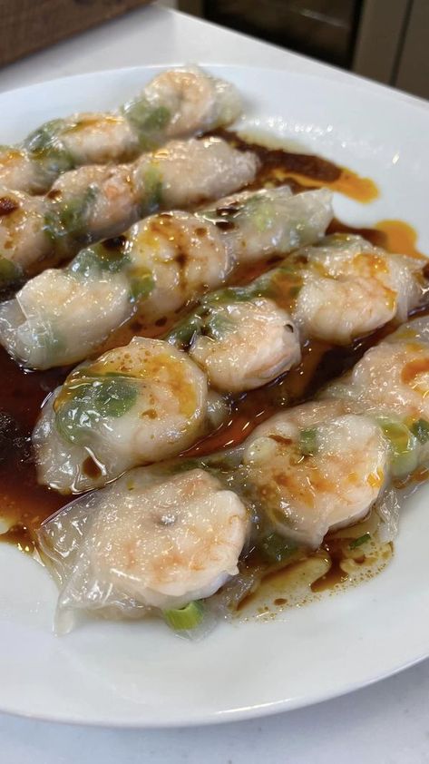 Rice Rolls, Steamed Shrimp, Healthy Bowls Recipes, Shrimp And Rice, Healthy Bowls, Vegan Lunch, Healthy Lunch Recipes, Food Test, Healthy Dishes