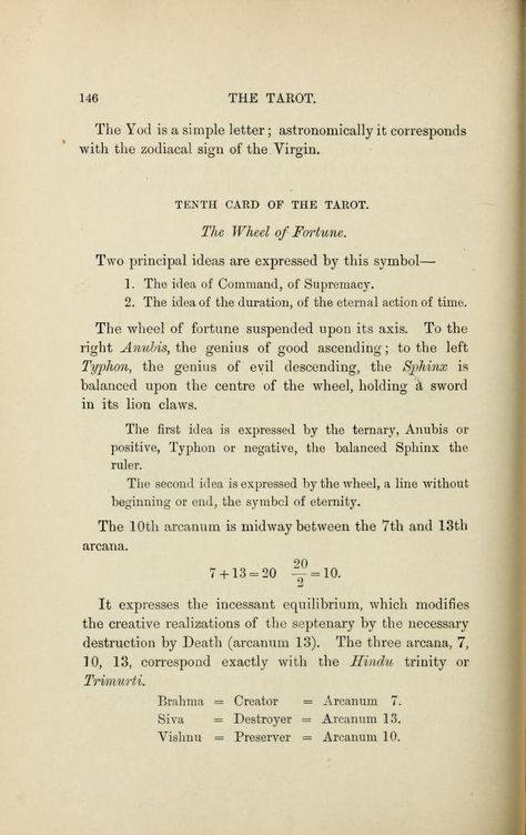 The tarot of the Bohemians : the most ancient book in the world : for the exclusive use of initiates : Papus, 1865-1916 : Free Download, Borrow, and Streaming : Internet Archive The World Tarot, Ancient Book, Occult Science, Tarot Book, Tarot Tips, Ancient Books, Text Icons, Tarot Astrology, Wheel Of Fortune