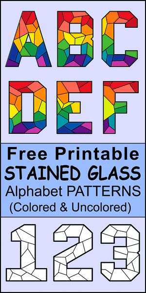 Stained Glass Alphabet, Stencils Patterns, Glass Stencil, Free Printable Alphabet, Diy Stencils, All Pins, Stained Glass Patterns Free, Alphabet Templates, Alphabet Font