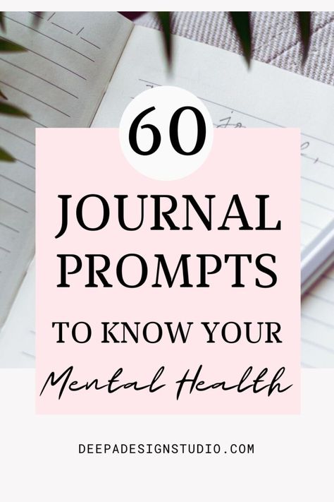 60 strong journal prompts to know your mental health - Mental Health Journal Prompts, Health Journal Prompts, Where Are You Now, Media Kit Template, What Do You Feel, Health Journal, Pinterest Templates, Improve Mental Health, Journal Template