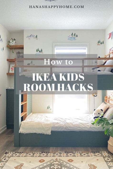 Mydal Ikea Hack Bed Ideas, Ikea Vitval Bed Hack, Smastad Ikea Hack Bed, Ikea Kids Bed Hack, Ikea Bunk Bed Ideas, Mydal Bunk Bed Hack, Ikea Kids Room Ideas, Ikea Mydal Bunk Bed Hack, Ikea Mydal Bunk Bed