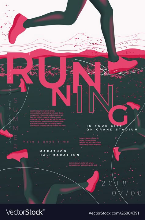 Running Poster, Marathon Posters, Running Illustration, Sport Posters, Running Posters, Icons Website, Sport Poster Design, Sports Graphics, Sports Graphic Design