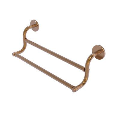 Allied Brass Remi 36" Wall Mounted Towel Bar Finish: Brushed Bronze Modern Style Bathroom, Double Towel Bar, Towel Bars, Towel Storage, Copper Wall, Bath Hardware, Decorative Towels, Brushed Bronze, Unlacquered Brass