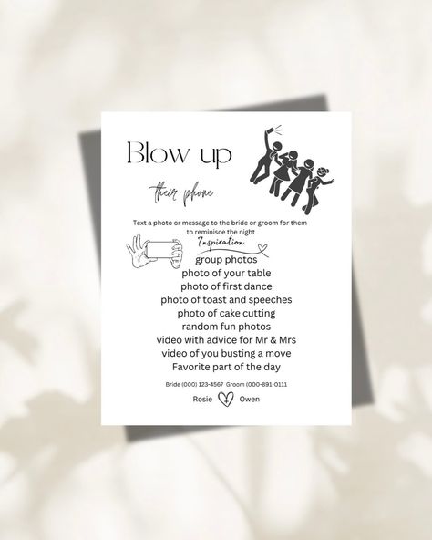 digital downloads fun wedding game! Blow up their phone 📸📸📸📸 https://lornaskloset2012.etsy.com #weddinggames #digitaldownloadsforsale #editabletemplates #lornaskloset Blow Up Our Phone Wedding, Fun Wedding Games, Wedding Game, Wedding Games, Fun Wedding, Quinceanera, Wedding Reception, Georgia, Digital Download