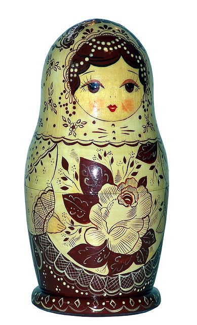 Matryoshka Nesting Doll. http://www.pinterest.com/MatryoshkasSoap/one-of-a-kind-matryoshka/ Egg, Dolls, Flowers