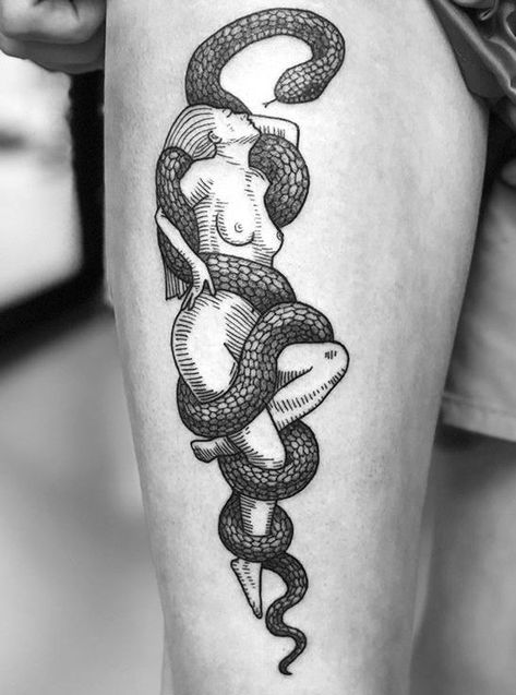 Emoji Tattoo, Serpent Tattoo, Badass Tattoos, Snake Tattoo, Black Ink Tattoos, Elegant Tattoos, Dope Tattoos, Simplistic Tattoos, A Snake