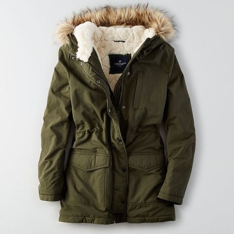 Green Parka Outfit, Parka Jacket Outfit, American Eagle Jeans Outfit, Long Parka Jacket, Oregon Trip, Green Parka, Quilted Parka, Long Parka, Down Parka