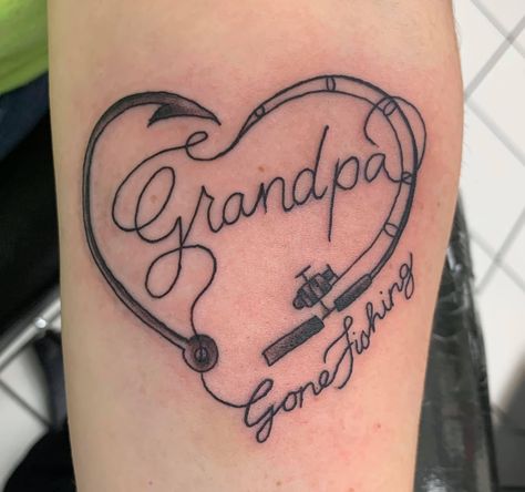 Tattoo Idea For Grandpa, Tattoos For Lost Loved Ones Grandparents Memorial, Grandpa Memory Tattoo, Dead Grandparent Tattoos, In Memory Tattoos Grandpa, Grandfather Tattoo For Granddaughter, Tattoo Ideas For Lost Loved Ones Grandparents, Simple Memorial Tattoos Grandparents, Papa Tattoo In Memory Of