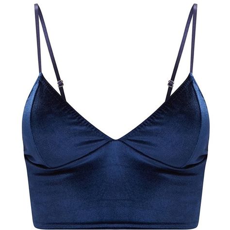 Navy Strappy Velvet Crop Top ($15) ❤ liked on Polyvore featuring tops, crop top, shirts, bralet, cropped, velvet shirt, strap crop top, white top, navy blue shirt and strappy top Dark Blue Crop Top, Strappy Tops, Suede Crop Top, Dark Blue Top, Cropped White Shirt, Navy Blue Crop Top, Navy Crop Top, Cropped Shirts, Strappy Crop Top