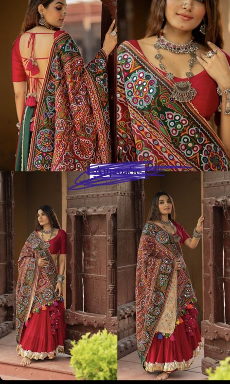 Kutchi Work Chaniya Choli, Traditional Choli, Navratri Blouse, Choli Navratri, Lengha Blouse, Lengha Blouse Designs, Garba Dance, Indian Gown, Garba Dress