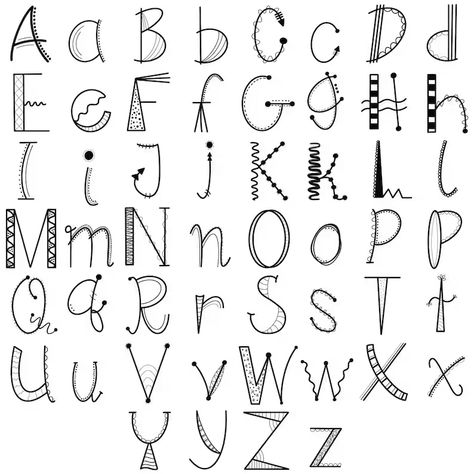 Doodle Alphabet Font 2 is a fun, handwritten font perfect for crafting, journaling, and other creative projects. It features a whimsical style with a modern twist, and is sure to add a touch of personality to your Halloween Fonts Alphabet Handwritten, Fun Easy Fonts To Write, Summer Fonts Alphabet, Fun Number Fonts, Fun Fonts Alphabet Hand Drawn, Fun Lettering Handwritten, Fun Handwriting Fonts, Fun Fonts To Draw, Girly Lettering