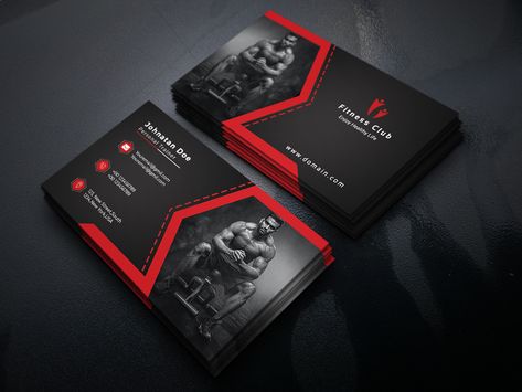 Gym Visiting Card Design, Sport Business Card, Gym Business Card, Personal Trainer Business Card, Gym Business, Social Media Business Cards, Happy Eid Al Adha, Qr Code Business Card, Advertising Graphic Design