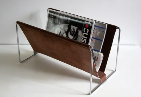 Leather Magazine Rack, Light Chair, Woven Furniture, Magazine Holder, Leather Stand, 3d Product, Exhibition Display, Magazine Holders, Organic Form