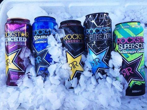 Rockstar Energy Drink!! Stop in today! Rockstar Drink, Rockstar Energy Drink, Rockstar Energy Drinks, Rockstar Energy, Drink Aesthetic, Zero Energy, Rockstar Aesthetic, Dark Energy, Trippy Wallpaper