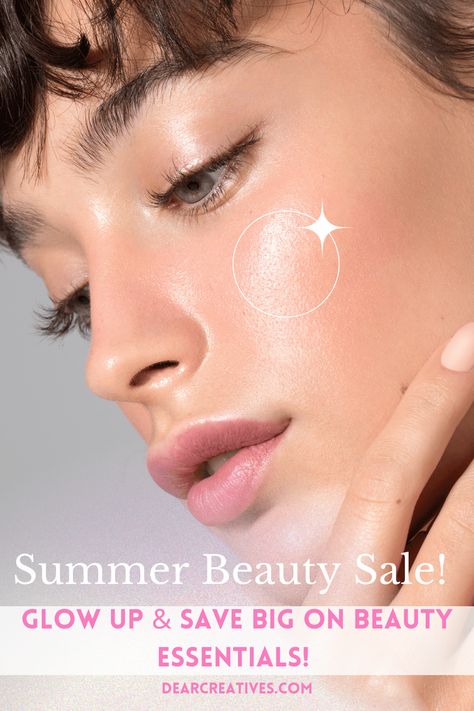 Beauty Sale - Glow Up and Save Unbelievable Deals on Makeup, Skincare, Shampoos, Summer Must-Haves like bronzers, self tanners... These beauty essentials, cosmetics, and skincare products are on sale with big BOGO, LTO, Bundles and Deals!  Find out where and tips for shopping the beauty sale … at DearCreatives.com image of a young woman with glowing skin and natural makeup Skincare Bundle, Easy Cupcake Recipes, Self Tanners, Favorite Makeup, Ground Beef Recipes Easy, Diy Beauty Recipes, Summer Skin, Fall Crafts For Kids, Hair And Beauty