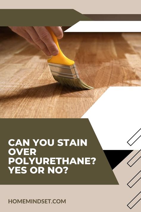 Yes, you can stain over polyurethane! Explore the exciting world of polyurethane-to-stain transformations with our expert insights and guidance on this DIY process. Polyurethane Over Stain, How To Apply Polyurethane, Staining Furniture, Minwax Stain, Yes Or No, Wood Stain, Staining Wood, Fix It, Reno