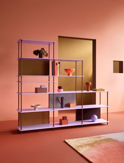 Decorative Room Dividers, Montana Furniture, Modular Storage, Shelving Systems, Shelf Unit, Interior Architect, Colorful Interiors, Color Palettes, Shelving Unit