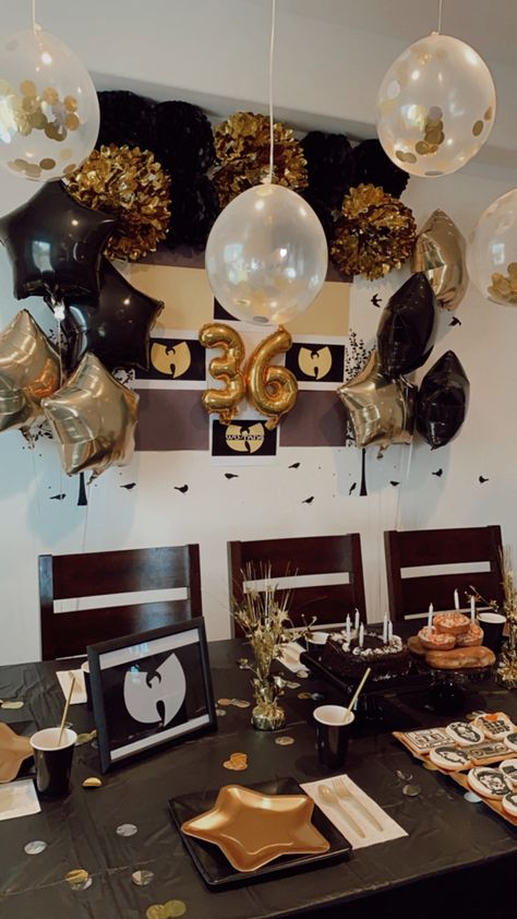 Wu Tang Birthday Party, Hip Hop Birthday Party, Hip Hop Birthday, Wu Tang Clan, Wu Tang, Bday Party, Birthday Theme, Hip Hop, First Birthdays