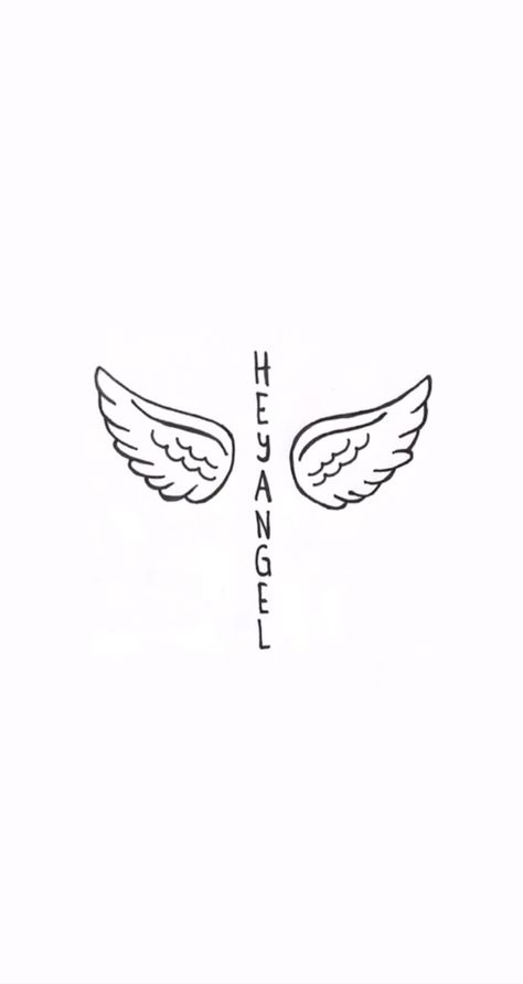 Hey Angel Tattoo, Hey Angel One Direction Tattoo, Id Wallpaper, 1d Tattoos, Direction Tattoo, Louis Tomlinson Tattoos, One Direction Tattoos, Song Tattoos, Instagram Covers